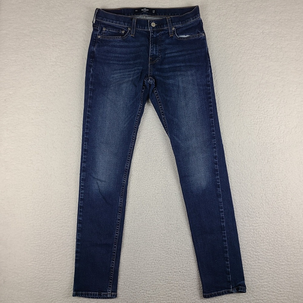 Hollister Jeans Mens 29x32 Blue Skinny Epic Flex Dark Wash Denim‎